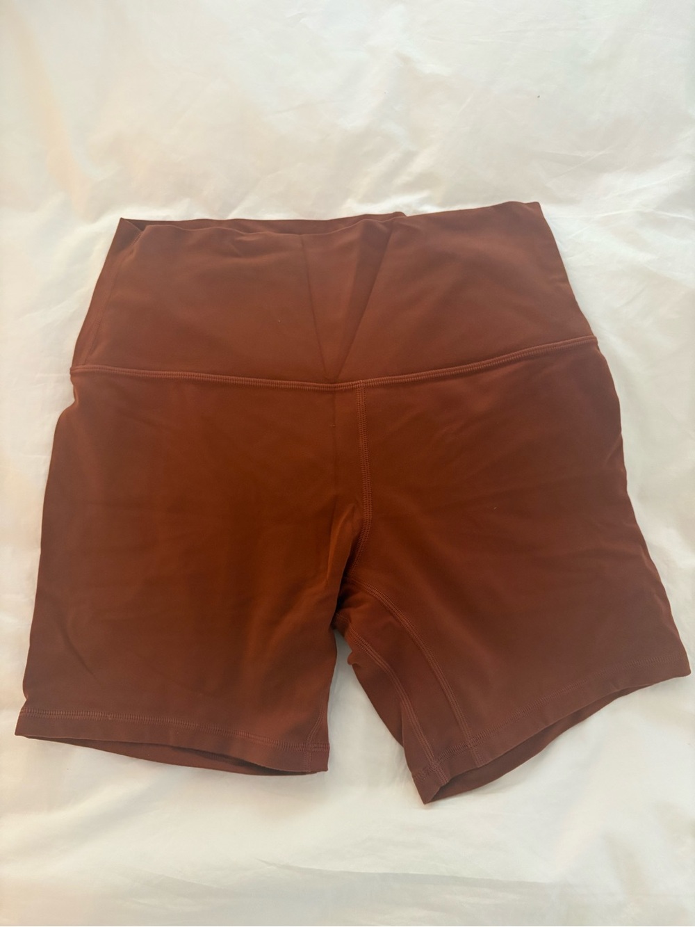 lululemon athletica High-Rise Bike Shorts - Rust Brown 6” inseam